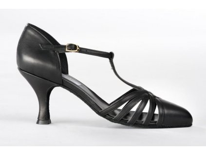 Taneční boty BÁBOR L15/ SG kůže černá podpatek 6,5 cm