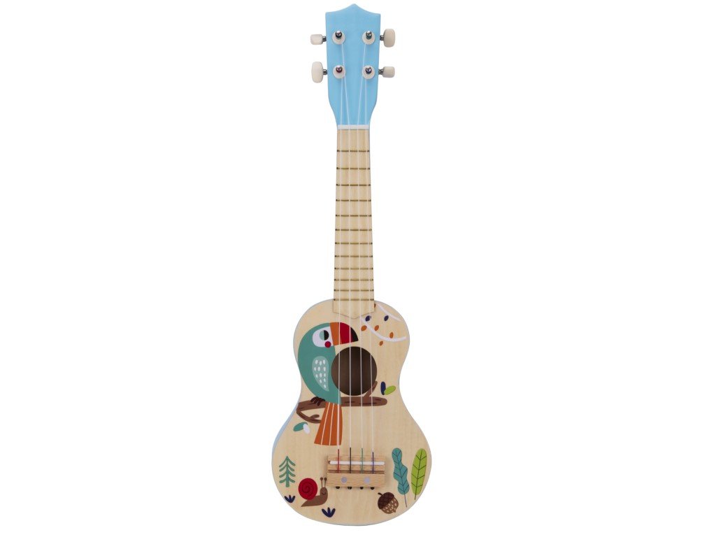 Dětská dřevěná kytara - ukulele pro děti