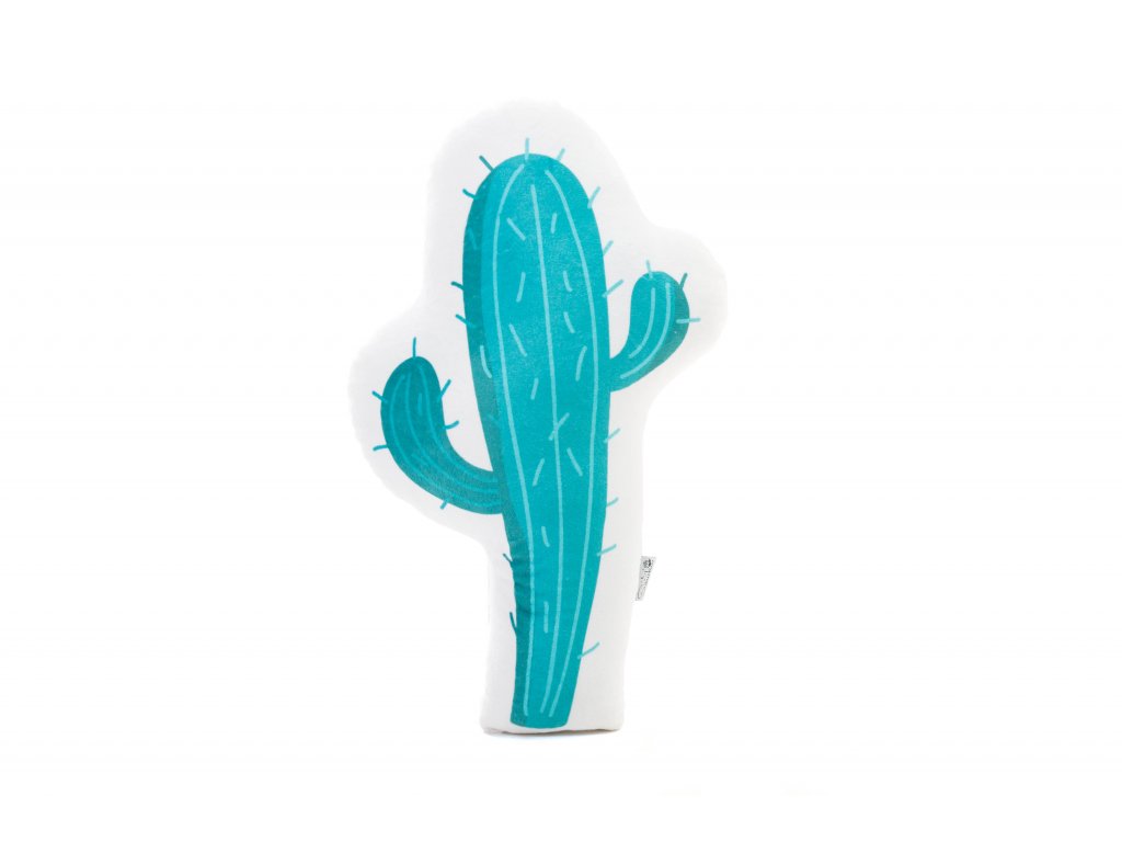Dětský tvarovaný polštářek - zelený kaktus