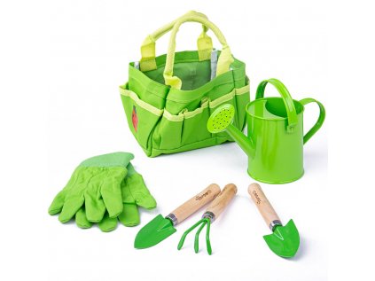 Zahradní set nářadí v plátěné tašce zelený