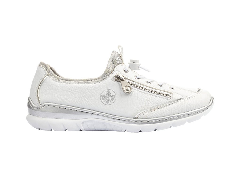 Dámské tenisky volnočasové boty RIEKER L32P2-80 bílé