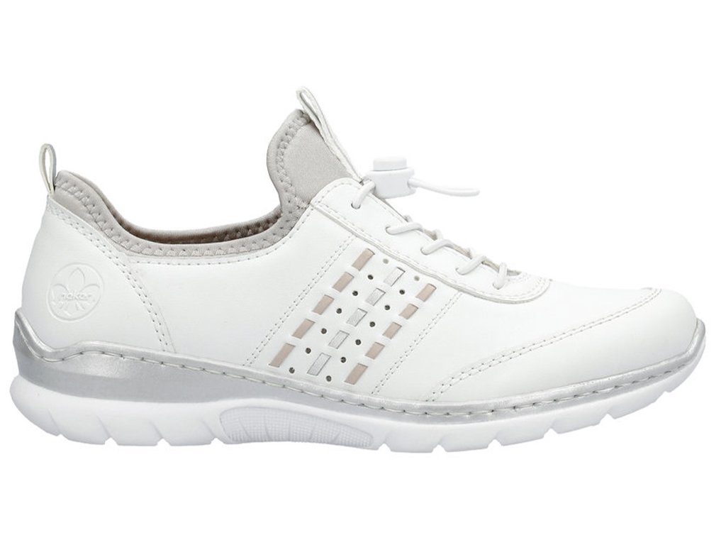 Dámské tenisky vycházkové boty L3259-80 RIEKER bílé