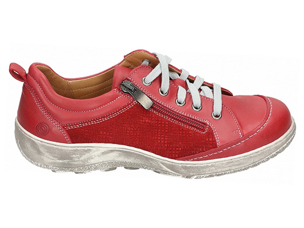 Dámské kožené sportovní boty tenisky Dr. BRINKMANN 951183 červené