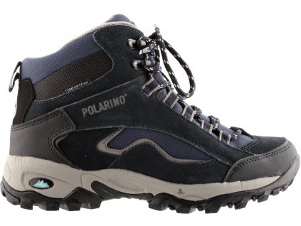 Dámské Kožené outdoorové trekové trekingové boty 61337052 POLARINO TEX  tmavě modré