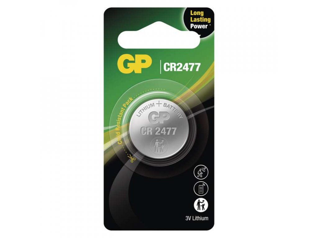 Lítiová gombíková batéria GP CR2477 - B15771
