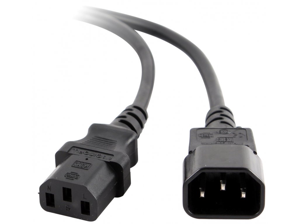 Predlžovací napájací kábel VDE IEC 320 C13 -> C14 1,8 m Lanberg