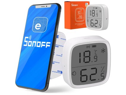 ZigBee LCD senzor teploty a vlhkosti Sonoff SNZB-02D