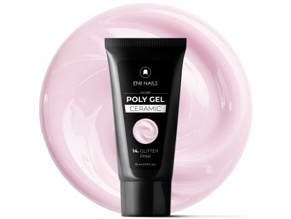 Poly Gel Ceramic 14 Glitter Pink 30ml