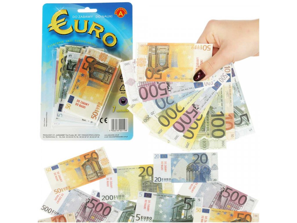 ALEXANDER Euro peniaze vzdelávacia hračka 119 kusov 3+