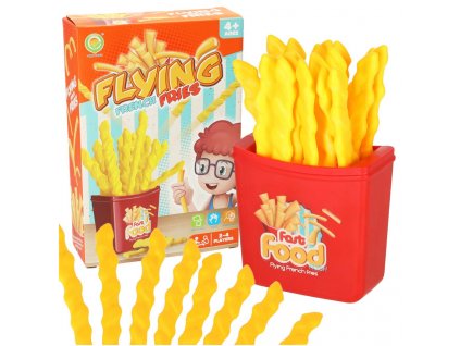 Arkádová hra popping flying fries