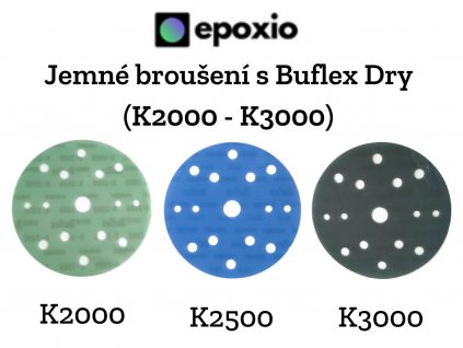 Jemné broušení s Buflex Dry (K2000 K3000)