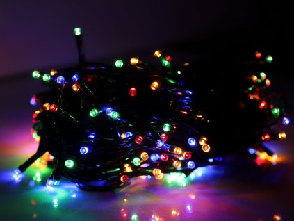 Vánoční osvětlení 23 m, 200 LED, 2W mix barev