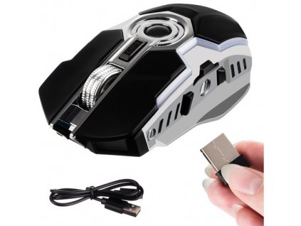 Bezdrátová herní myš pro hráče USB