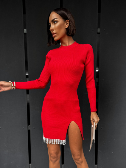 Červené elegantní šaty REDLIT