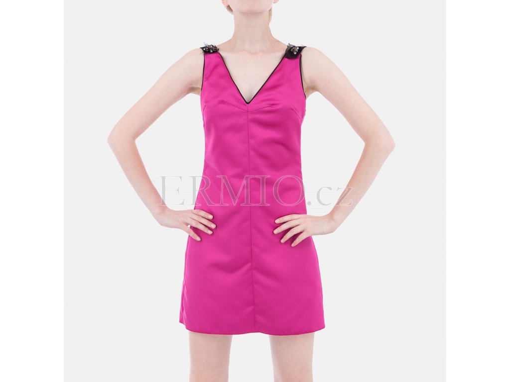 Luxusní koktejlové šaty D&G růžové