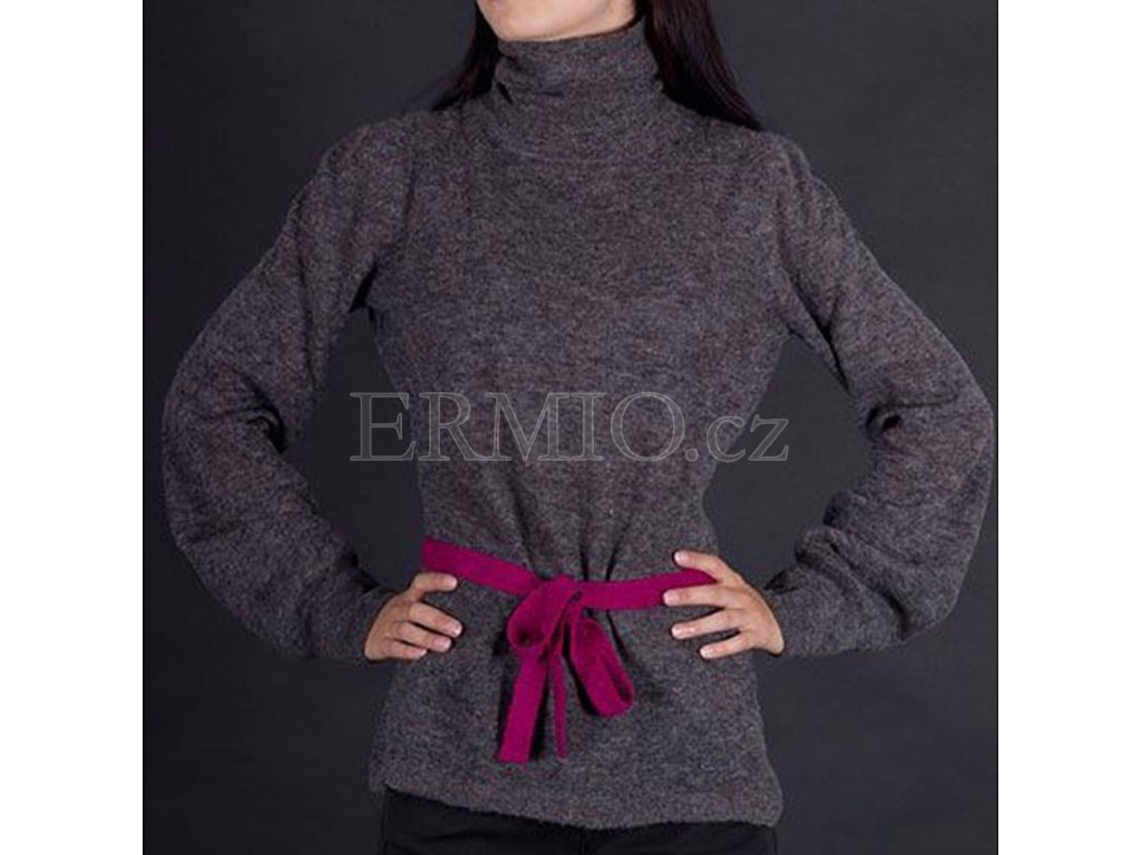 Vlněny svetr Armani šedý