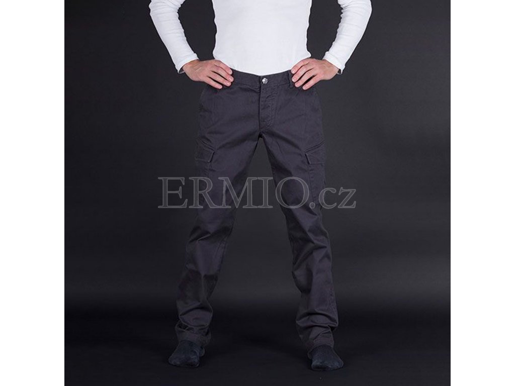 Pánské šedé značkové kalhoty Armani