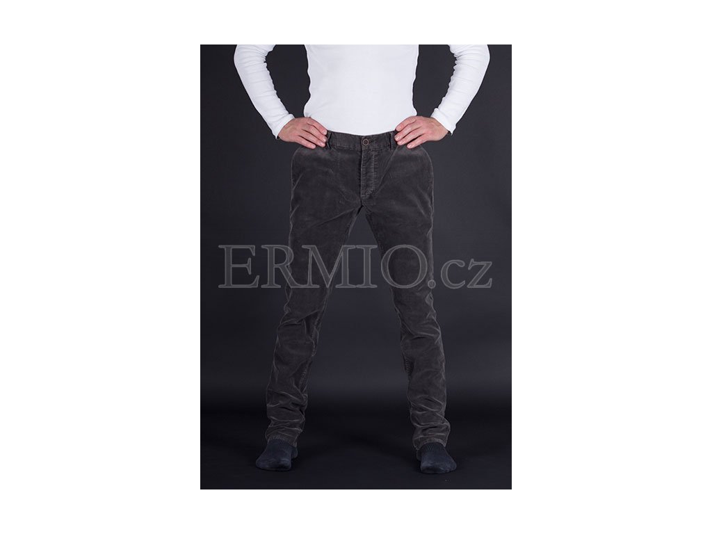 Stylové pánské hnědé kalhoty Armani Jeans