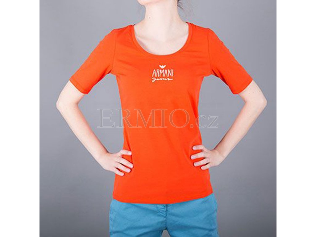 Tričko dámské Armani Jeans oranžové