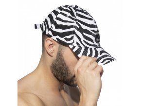 zebra print cap