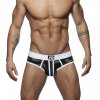 ads053 racing two tone contrast stripe brief