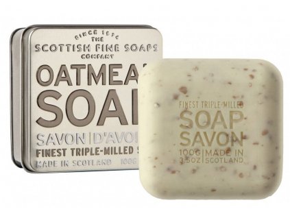 Scottish Fine Soaps Mýdlo v plechu Oves 100g *