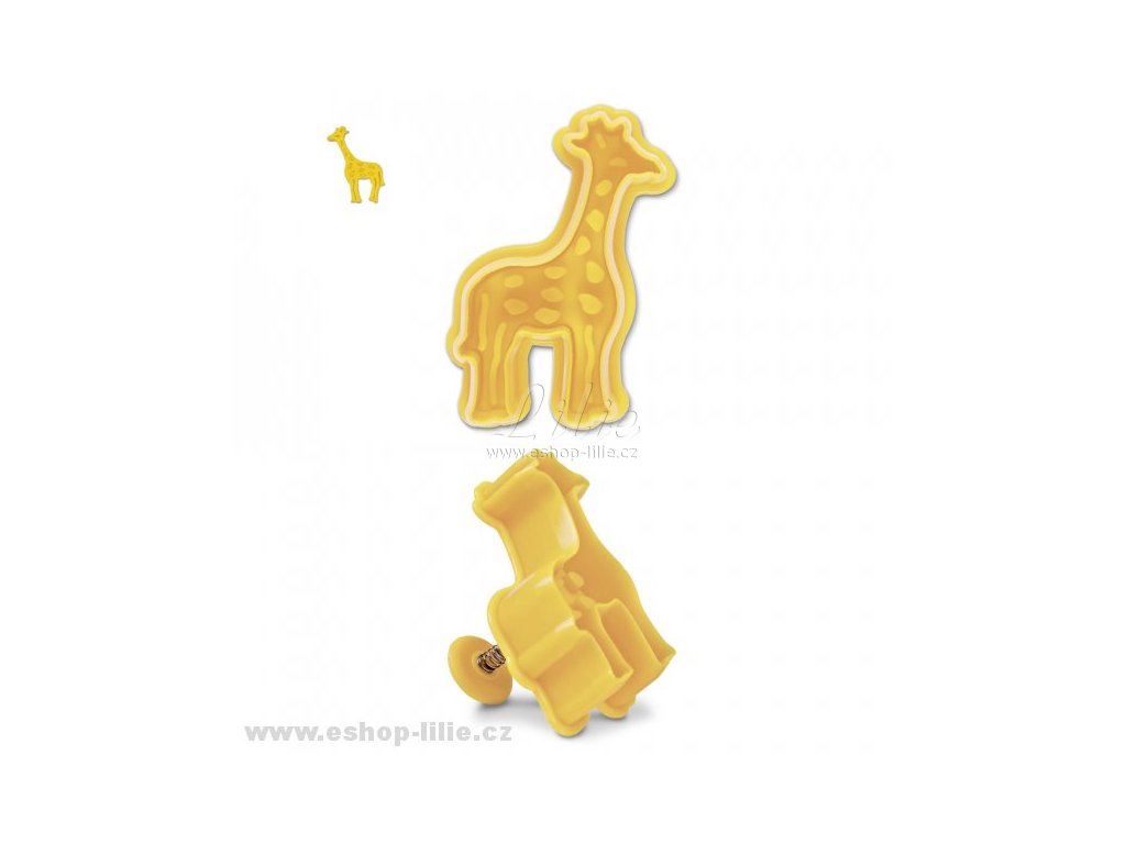 Žirafa plastový vypichovač 170322