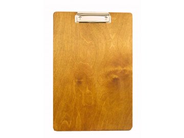 Dřevěná deska s klipem bez úchytu na propisku