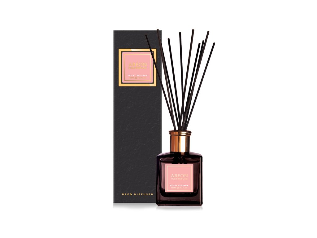 Home perfume sticks BLACK 150ml Peony Blossom