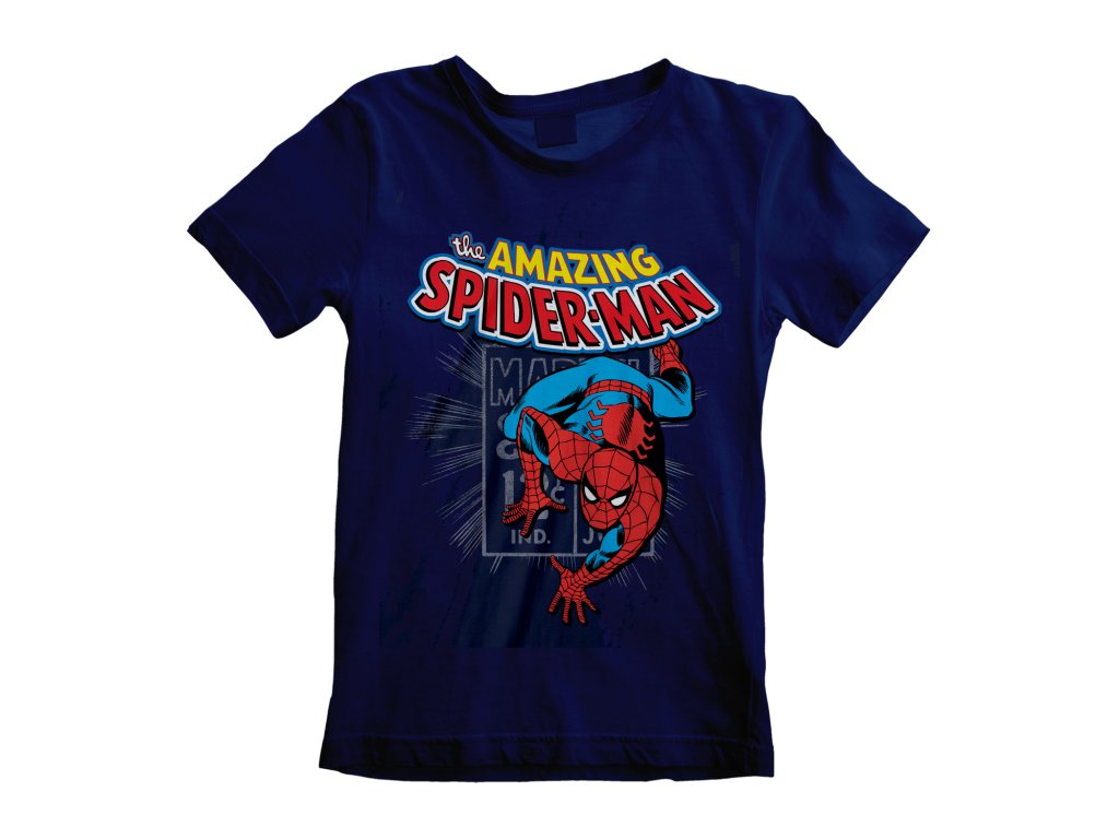 Dětské tričko Marvel|Spiderman: Amazing Spiderman  modrá bavlna