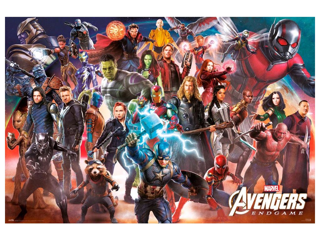 Plakát Avengers: Endgame Line Up (61 x 91,5 cm) 150 g