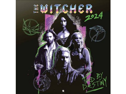Oficiální nástěnný kalendář 2024 s plakátem: The Witcher|Zaklínač (30 x 30|60 cm)