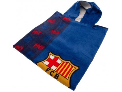Dětský ručník - pončo FC Barcelona: znak (60 x 120 cm)
