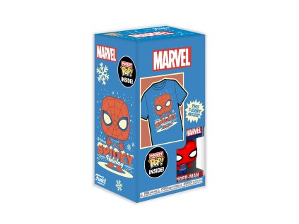 Funko PocketPOP&Tee:Mrvl-Holiday Spiderman-S