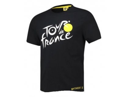 Pánské tričko Tour de France: 2019 Logo (L) černé bavlna