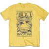 Pánské tričko Pink Floyd: Carnegie Hall Poster  žlutá bavlna