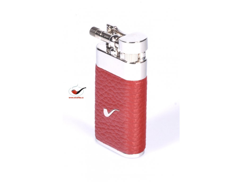 Dýmkový zapalovač Savinelli Lighter Color Leather A65 Red