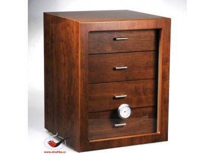 Doutníkový Humidor Cabinet hnědý 60D