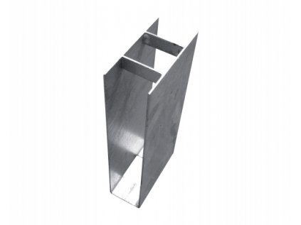 Držák podhrabové desky ZN (zinkovaný) - průběžný, výška 20 cm, průměr 48 mm
