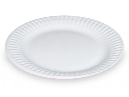 Papierový tanier biely Ø23cm RECY [100 ks]