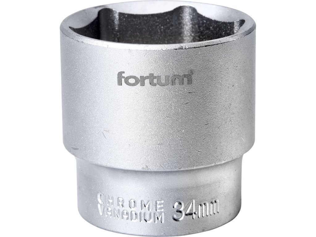 FORTUM 4700434 hlavice nástrčná 1/2", 34mm, L 44mm