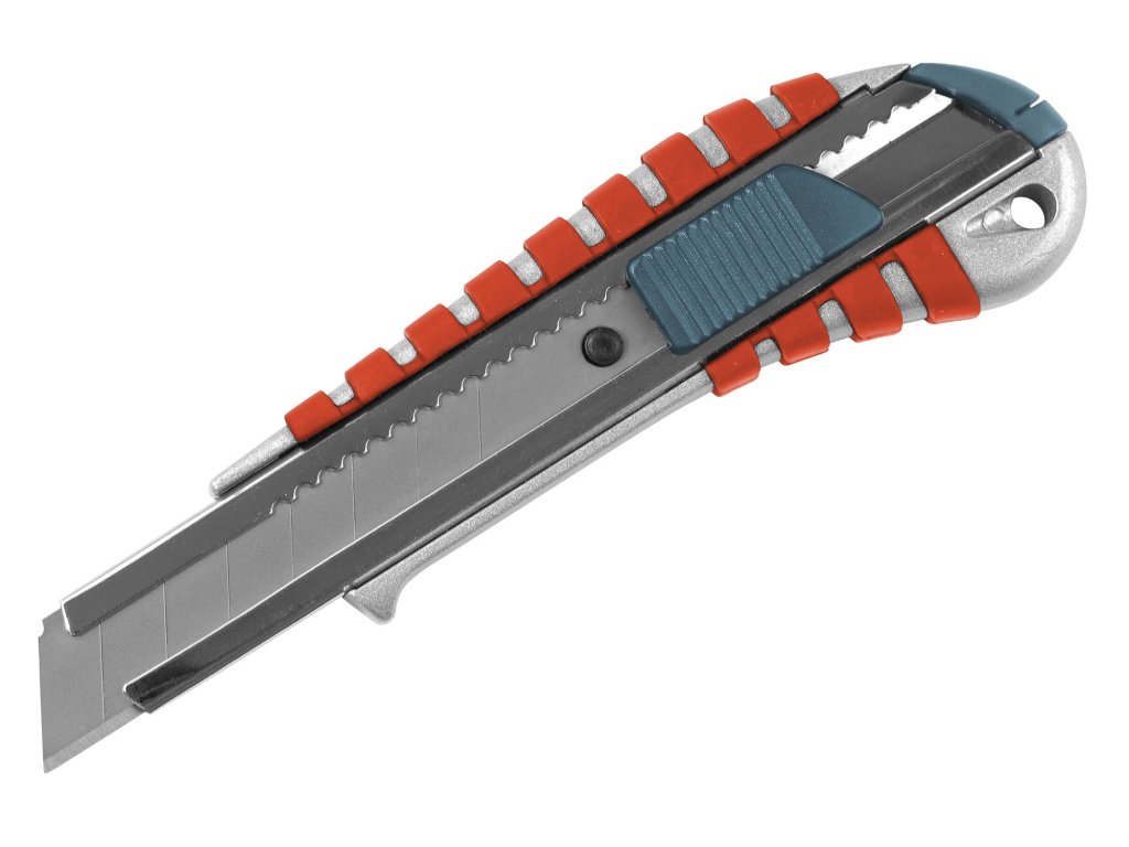 EXTOL PREMIUM 8855012 nůž ulamovací kovový s kovovou výztuhou, 18mm, Auto-lock