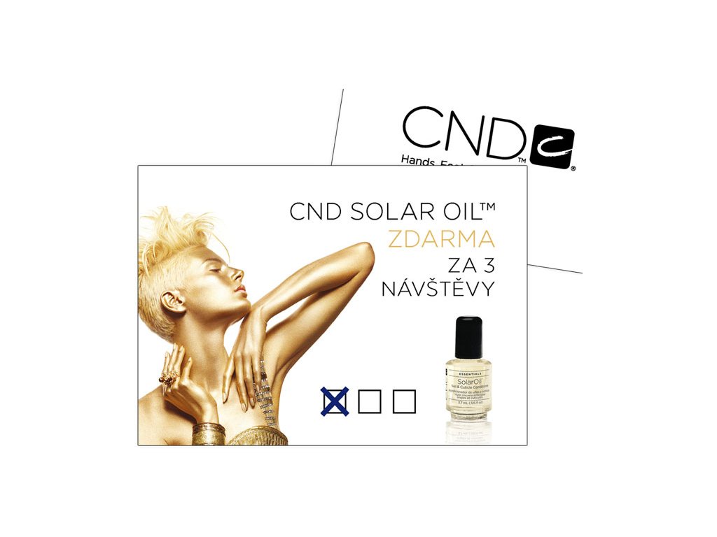 CND D - CND Cạc khuyến khích SolarOil, gói 24c, kt. 10,5x7,5cm