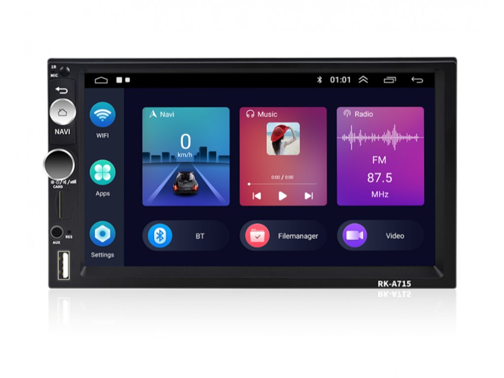 2DIN autorádio RK A715 s CarPlay a AndroidAuto, GPS, Wi Fi a Android 11 evtech.cz