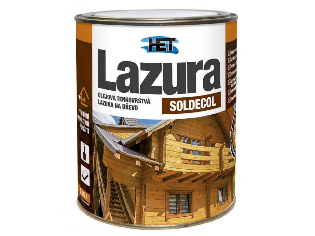 SOLDECOL LAZURA 0,75 l (Barva SL 34 oliva)