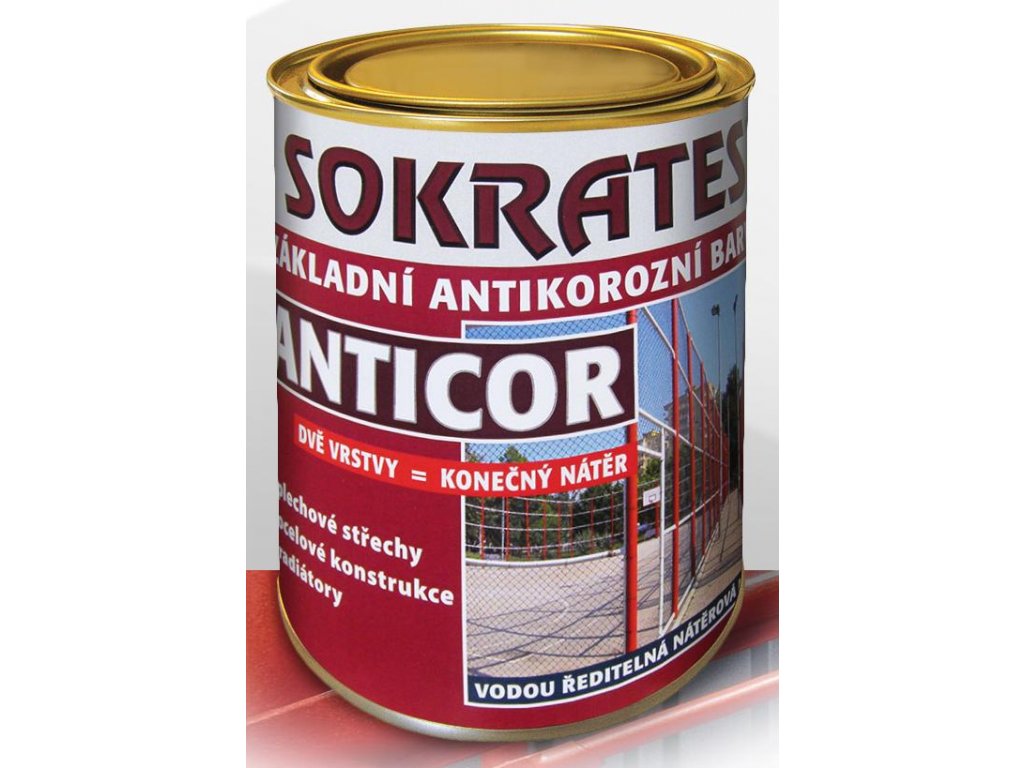SOKRATES ANTICOR základní antikorozní barva (bílá) 10kg (Barva Bílá)