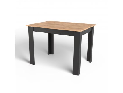 Jídelní stůl NP 120x80 cm dřevo craft s černou