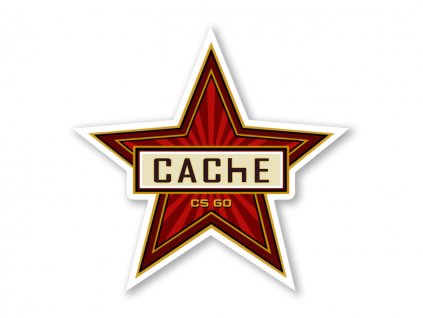 Samolepka Cache