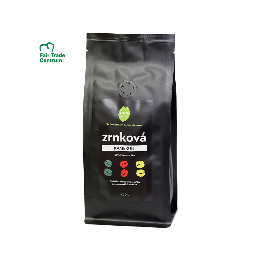 Fair trade zrnková káva Kamerun, 250 g