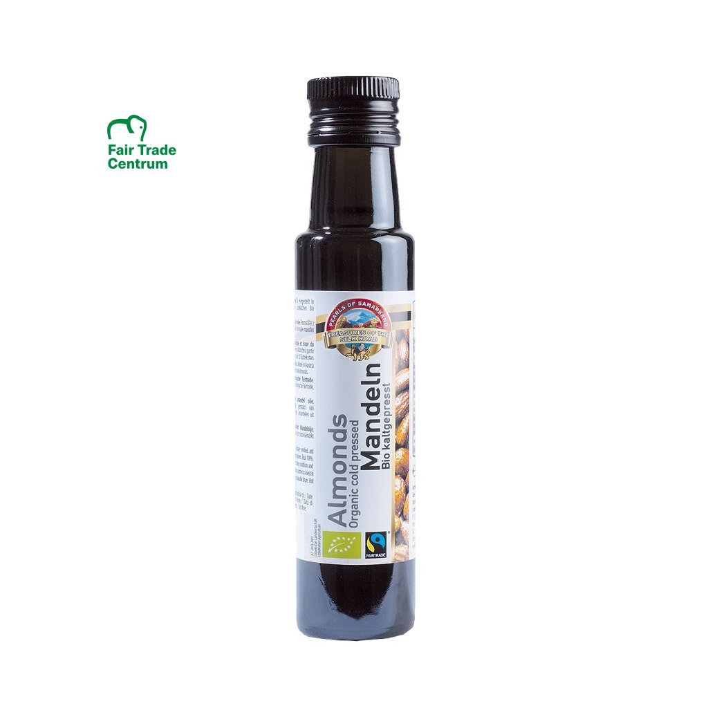 Fairtrade bio mandlový olej lisovaný za studena, 100 ml